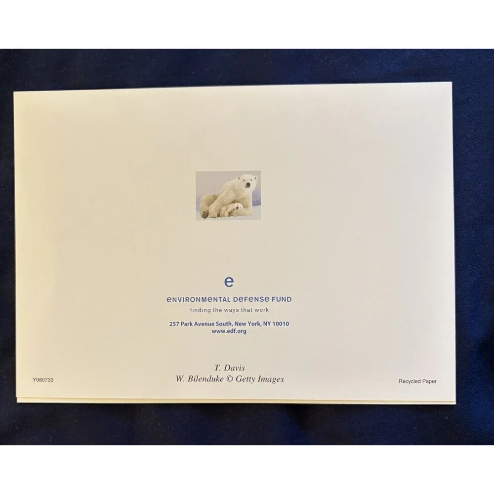 Generic Card with White Envelope | Polar Bears design | By EDF